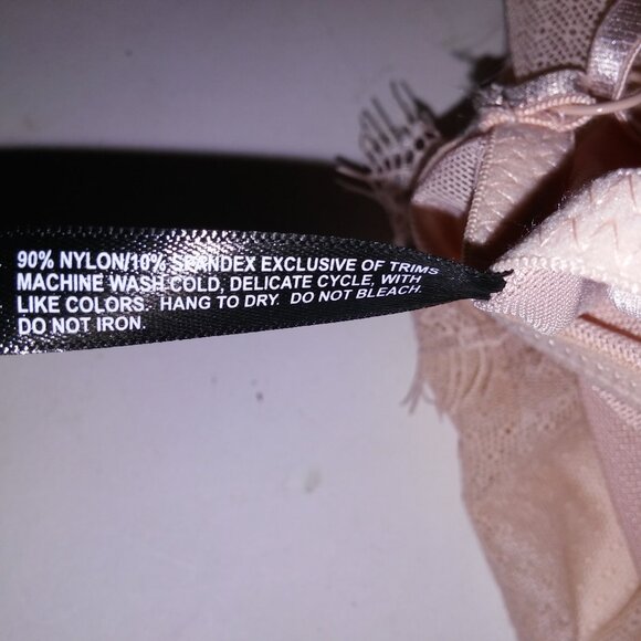 Extreme Look Lingerie One Piece Teddy Bodysuit Beige Lace Sheer Snap Up Bottom U - Picture 13 of 13